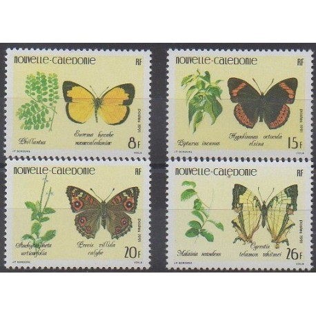 New Caledonia - 1991 - Nb 623/626 - Insects