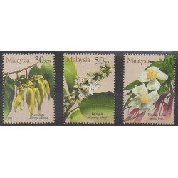 Malaisie - 2001 - No 880/882 - Fleurs