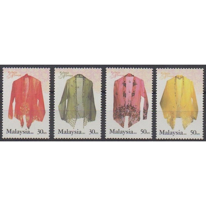 Acheter cette série de timbres de Malaisie de l'année 2002 (No 954/957).