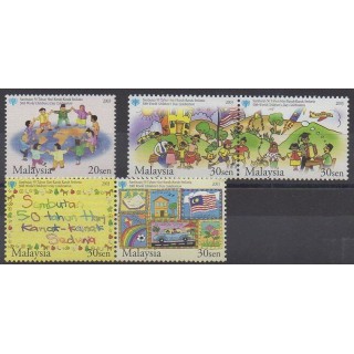 Acheter cette série de timbres de Malaisie de l'année 2003 (No 1009/1013).