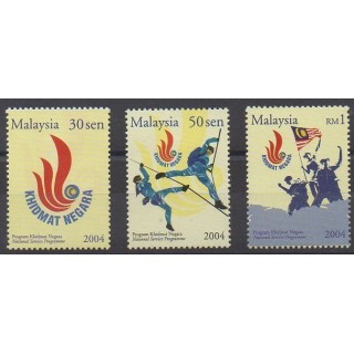 Buy this set of stamps of Malaysia of the year 2004 (Nb 1028/1030).