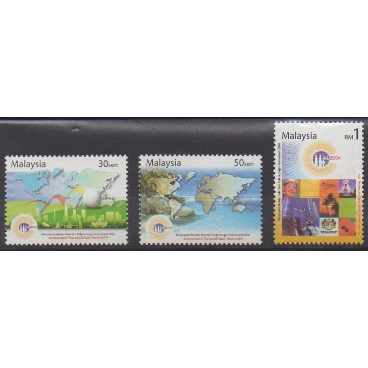 Acheter cette série de timbres de Malaisie de l'année 2004 (No 1025/1027).