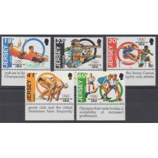 Timbres - Thème jeux olympiques d'été - Jersey - 1994 - No 648/652