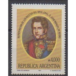 Argentina - 1991 - Nb 1741 - Celebrities