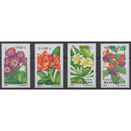 Roumanie - 2000 - No 4587/4590 - Fleurs