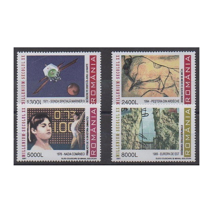 Acheter cette série de timbres de Roumanie de l'année 2001 (No 4685/4688).
