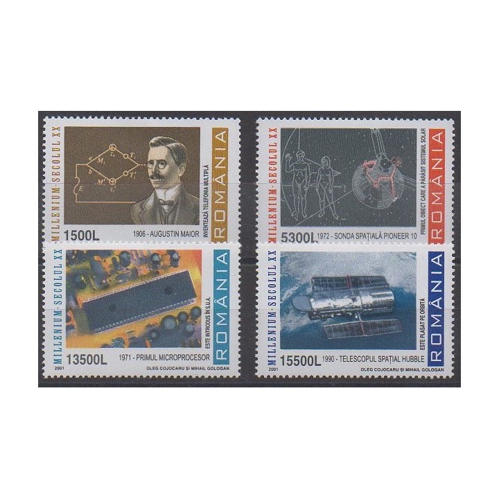 Acheter cette série de timbres de Roumanie de l'année 2001 (No 4693/4696).
