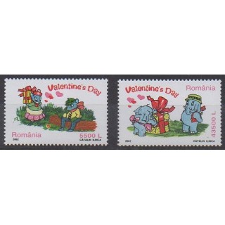 Buy this set of stamps of Romania of the year 2002 (Nb 4736/4737).