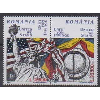 Acheter cette série de timbres de Roumanie de l'année 2002 (No 4744/4745).