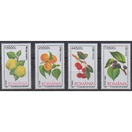 Roumanie - 2002 - No 4778/4781 - Fruits ou légumes