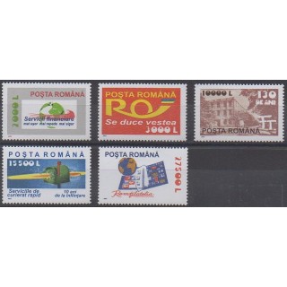 Acheter cette série de timbres de Roumanie de l'année 2002 (No 4764/4768).