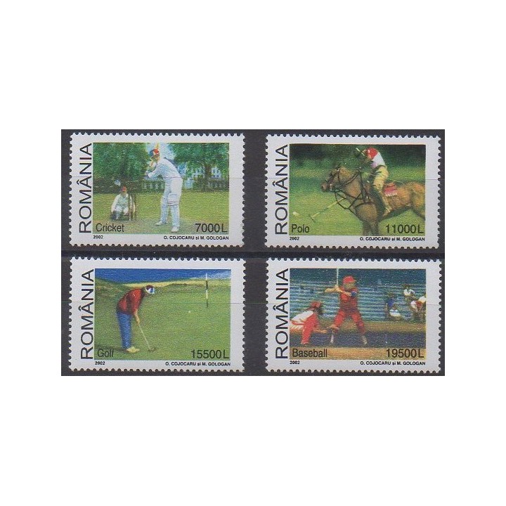Acheter cette série de timbres de Roumanie de l'année 2002 (No 4758/4761).