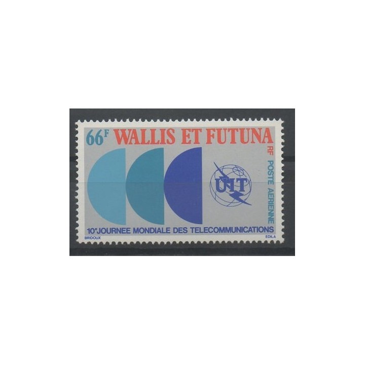 Timbres - Wallis et Futuna - Poste aérienne - 1978 - No PA 84 - sciences et techniques