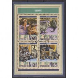 Niger - 2017 - Nb 4291/4294 - Cats - Used