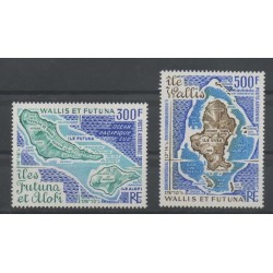 Wallis et Futuna - Poste aérienne - 1978 - No PA80/PA81 - Sites
