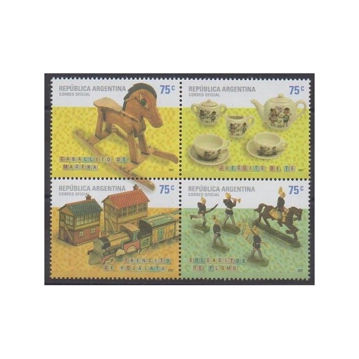 Buy this set of stamps of Argentina of the year 2007 (Nb 2668/2671).
