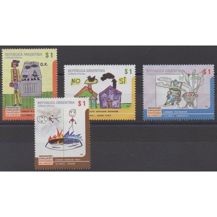 Buy this set of stamps of Argentina of the year 2007 (Nb 2694/2697).