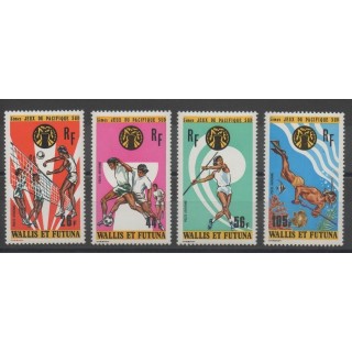Timbres - Wallis et Futuna - Poste aérienne - 1975 - No PA 63/PA 66 - sports divers