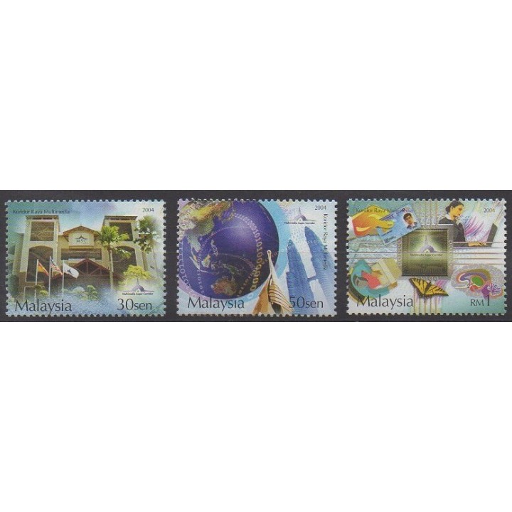 Acheter cette série de timbres de Malaisie de l'année 2004 (No 1039/1041).