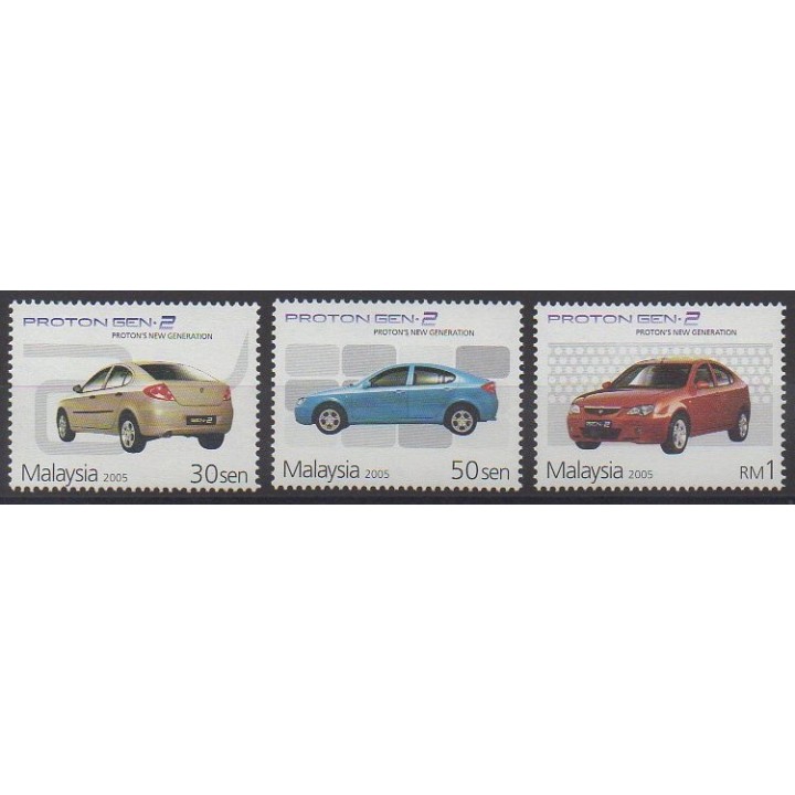 Acheter cette série de timbres de Malaisie de l'année 2005 (No 1071/1073).