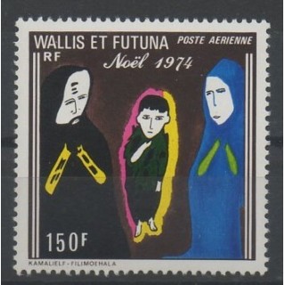 Timbres - Wallis et Futuna - Poste aérienne - 1974 - No PA 57 - Noël