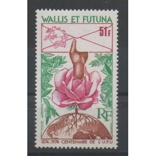 Timbres - Wallis et Futuna - Poste aérienne - 1974 - No PA 58 - fleurs