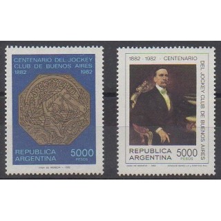 Acheter cette série de timbres d'Argentine de l'année 1982 (No 1331/1332).