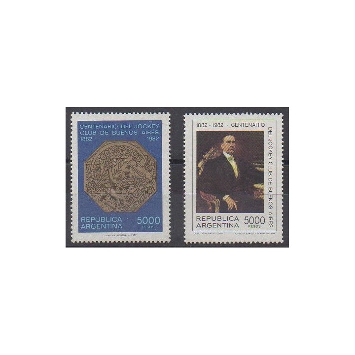 Buy this set of stamps of Argentina of the year 1982 (Nb 1331/1332).