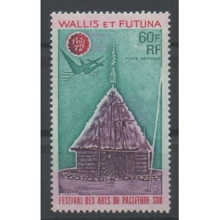 Timbres - Wallis et Futuna - Poste aérienne - 1972 - No PA 42 - art divers