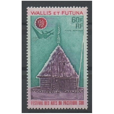 Wallis et Futuna - Poste aérienne - 1972 - No PA42 - art divers