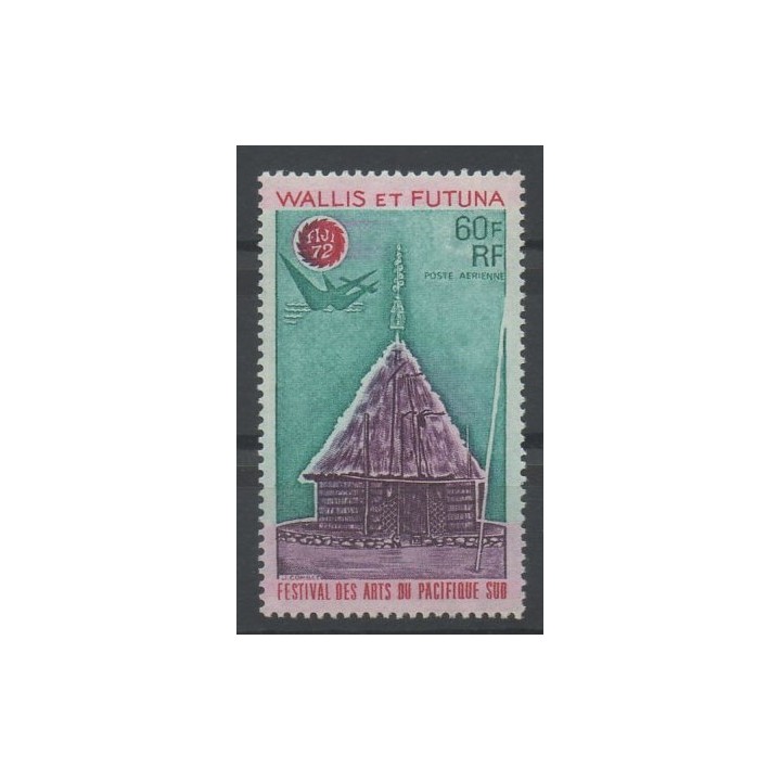 Timbres - Wallis et Futuna - Poste aérienne - 1972 - No PA 42 - art divers
