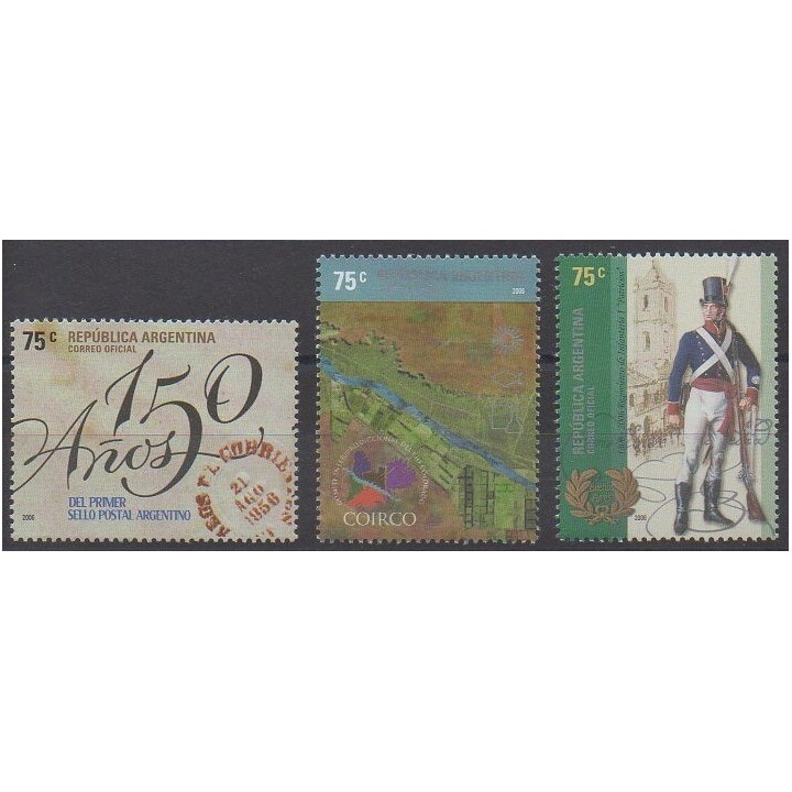 Buy this set of stamps of Argentina of the year 2006 (Nb 2628/2630).