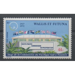 Timbres - Wallis et Futuna - Poste aérienne - 1972 - No PA 41 - monuments