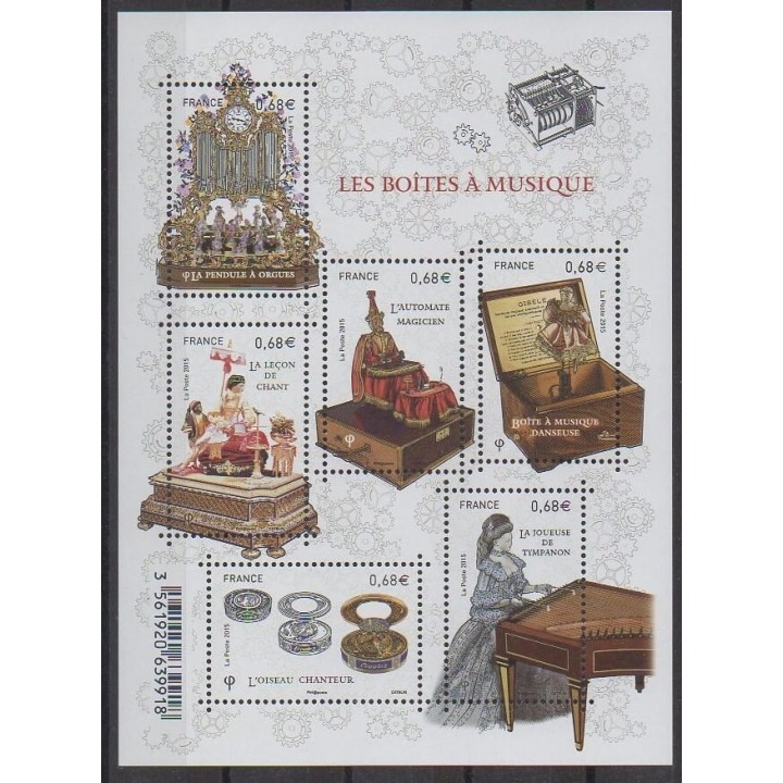 Buy this set of stamps of France of the year 2015 (Nb 4993/4998).