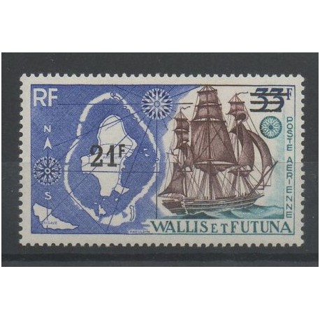 Wallis et Futuna - Poste aérienne - 1971 - No PA38 - bateaux