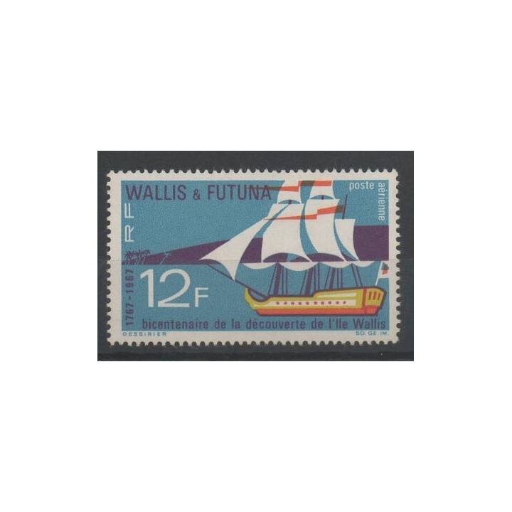 Timbres - Wallis et Futuna - Poste aérienne - 1967 - No PA 31 - bateaux