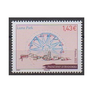 Acheter ce timbre d'Andorre français de l'année 2022 (Luna park).