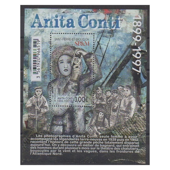 Acheter ce timbre de Saint-Pierre et Miquelon de l'année 2022 (Anita Conti).
