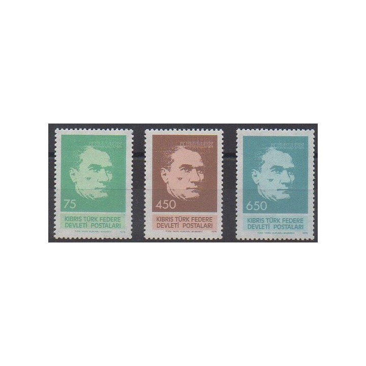 Acheter cette série de timbres de Turquie (Chypre du nord) de l'année 1978 (No 54/56).