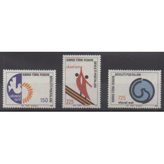 Acheter cette série de timbres de Turquie (Chypre du nord) de l'année 1978 (No 51/53).