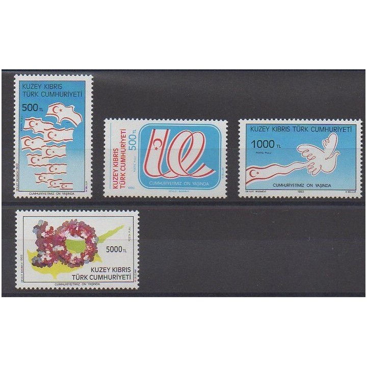 Buy this set of stamps of Turkey - Northern Cyprus of the year 1993 (Nb 332/335).