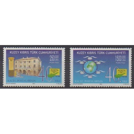 Turquie - Chypre du nord - 2004 - No 553/554 - Service postal