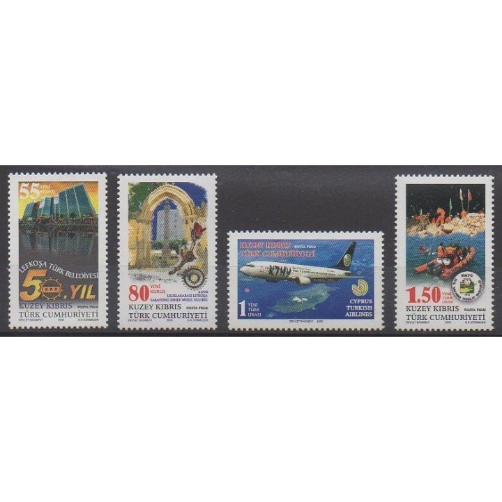 Acheter cette série de timbres de Turquie (Chypre du nord) de l'année 2008 (No 638/641).