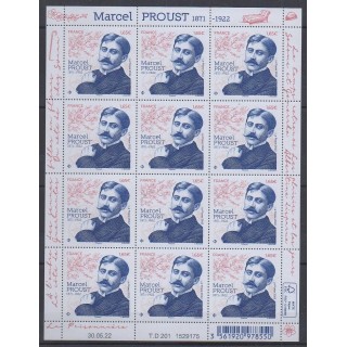 Acheter ce feuillet de France de l'année 2022 (No F74 - Marcel Proust).