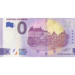 Euro banknote memory - 24 - Château de Biron - 2022-2
