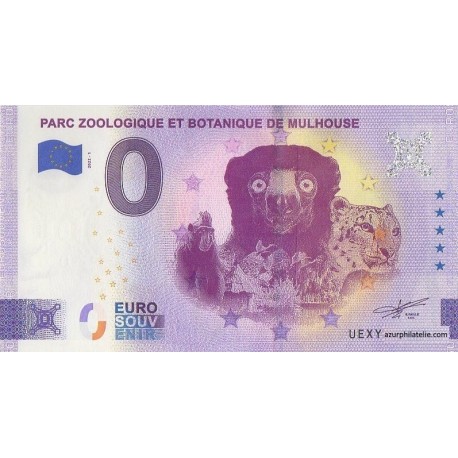 Euro banknote memory - 68 - Parc zoologique et botanique de Mulhouse - 2022-1