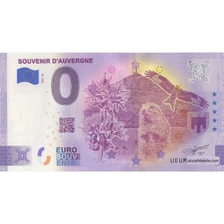 Euro banknote memory - 2022 - Souvenir d'Auvergne - (Puy-de-Dôme)