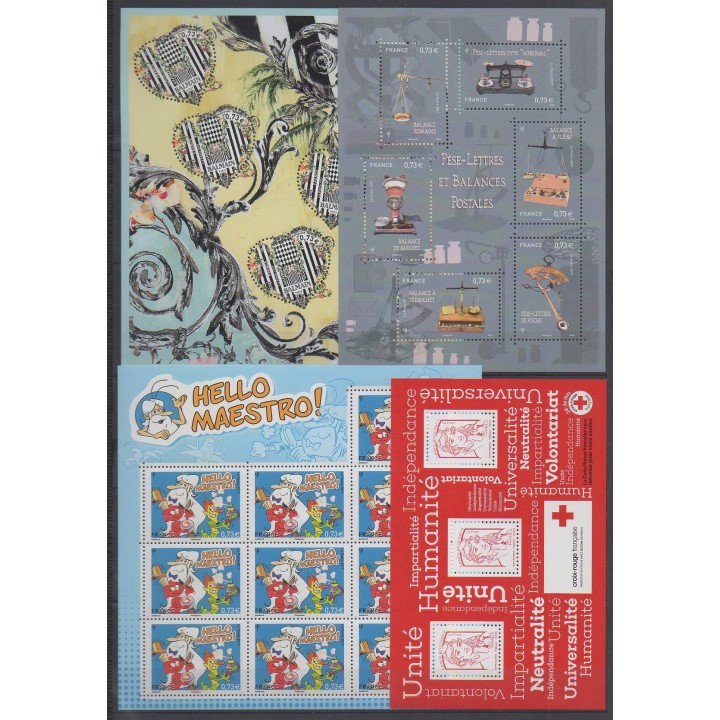 Acheter les timbres et les 14 blocs-feuillets de France  de l'année 2017 (No 5116/5197 - BF138/BF140).