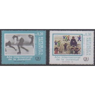 Buy this set of stamps of Argentina of the year 1985 (Nb 1499/1500).