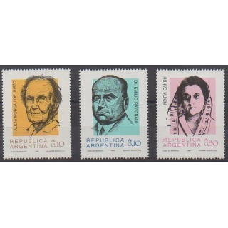 Acheter cette série de timbres d'Argentine de l'année 1986 (No 1536/1538).